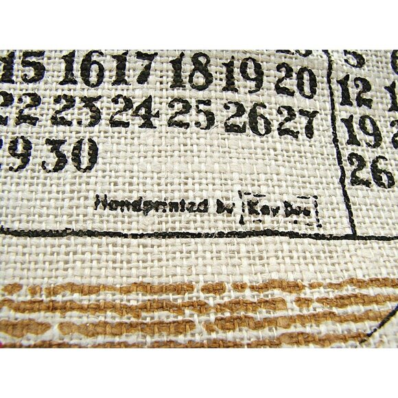 Vintage Kay Dee 1976 Tea Towel County Fair Sewell Jackson NOS Linen Calendar NIB - Picture 9 of 12